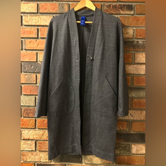 Kit and Ace Coatigan Longline Car Coat Dark Heathered Grey Small - Picture 5 of 8